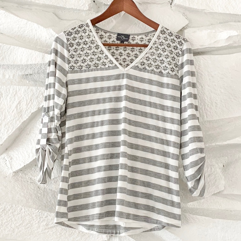 MAREKT & SPRUCE stitch fix 3/4 sleeve blouse